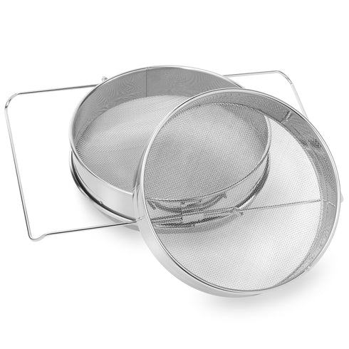 Honey Strainer Double Sieve Stainless Steel Mesh Filter